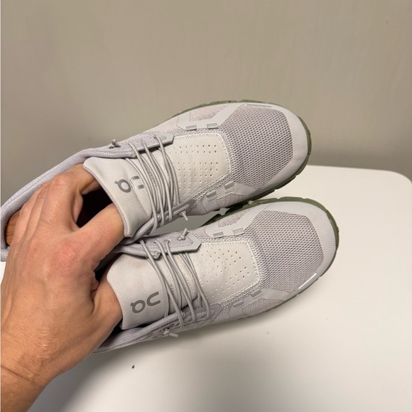 On Cloud 5 Glacier Reseda Gray Green Running Sneaker Shoes Men's US 9.5 EU 43 - Picture 7 of 9